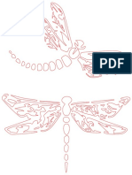 Dragonflies stencil