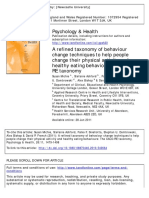 A Refined Taxonomy of Behaviour Change Techniques To Help People Change Their Physical Activity and Healthy Eating Behaviours The CALO-RE Taxonomy