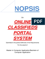 134-Online Classifieds Portal -Synopsis