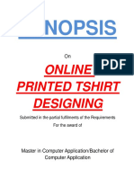 152-Online Printed T-Shirt Designing - Synopsis