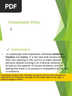 Existentialist Ethics