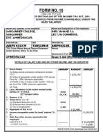 Form 16 TDS Salary Certificate