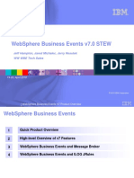 Websphere Business Events V7.0 Stew: Jeff Hampton, Jared Michalec, Jerry Resutek WW Wbe Tech Sales