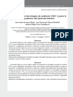 Comparación de tecnologías de oxidación (TAO´s) para la degradación del pesticida Mertect