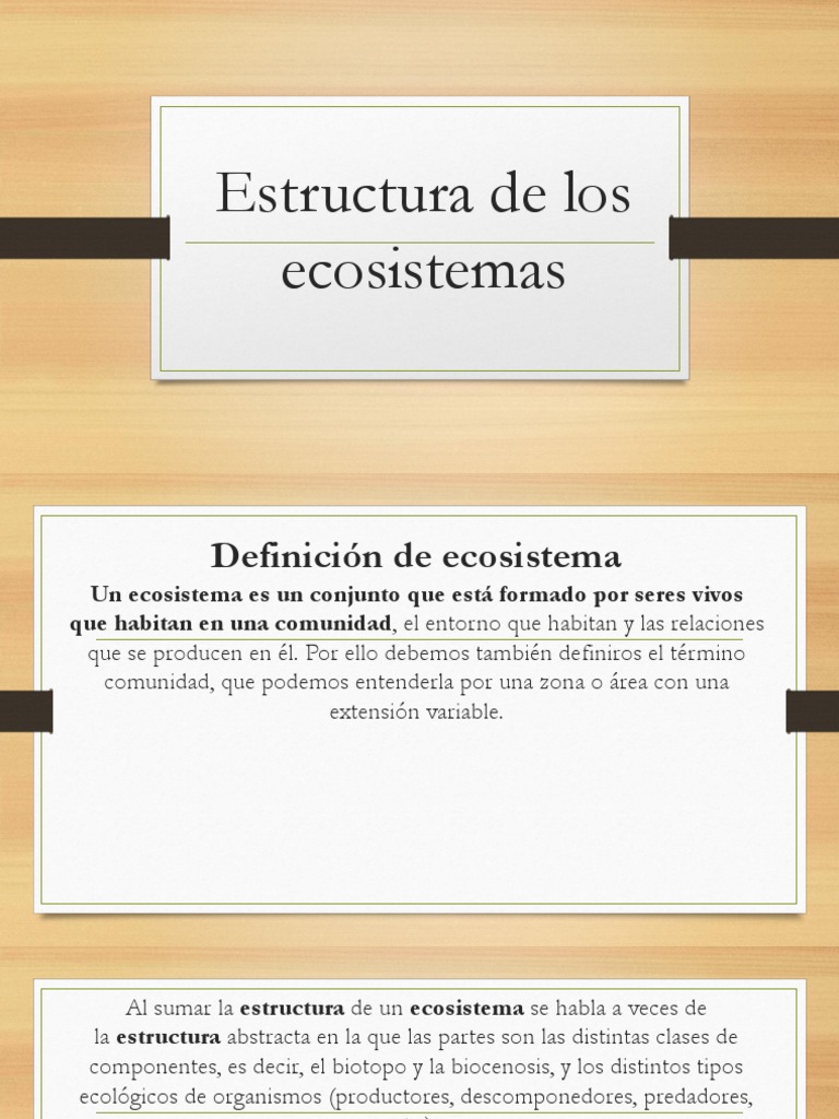 Estructura de Los Ecosistemas | PDF | Ecosistema | Ecología