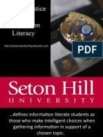 Criminal Justice and Information Literacy