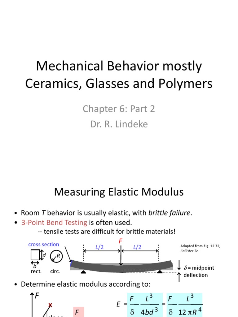 Mechanical Behavior of Polymers | PDF | Deformation (Engineering ...