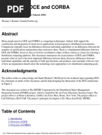 Comparing DCE and CORBA: MITRE Document MP 95B-93 (March 1995)