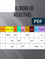 Order of Adjectives