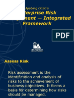 Enterprise Risk Management - Integrated Framework: Applying COSO's