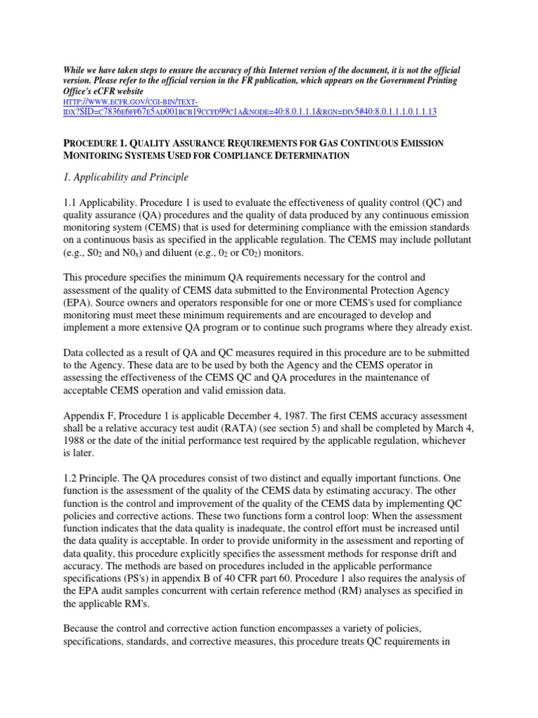 Rata - Cga Epa | PDF | Quality Assurance | Air Pollution