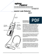 UltraSonic Leak Detector LD-1-Installation Maintenance Manual