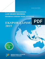 Statistik Perdagangan Luar Negeri Indonesia Ekspor 2015 Jilid I