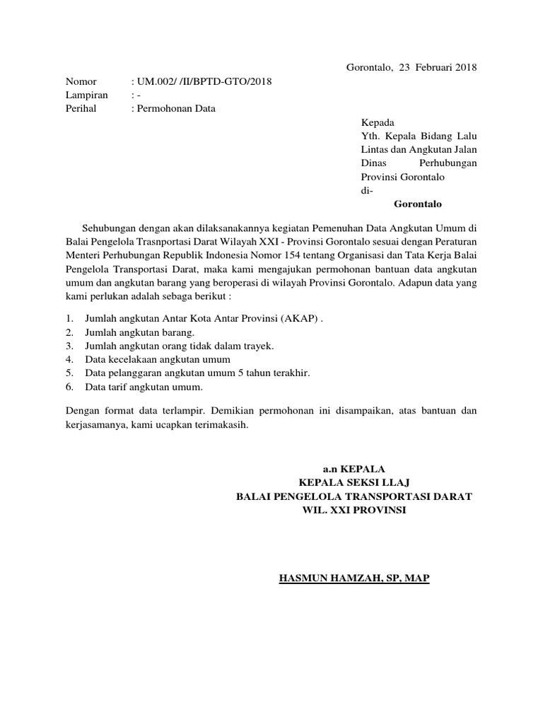 Contoh Surat Lamaran Xxi