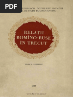 Relatiile Romino-Ruse in Trecut, 1957 PDF | PDF