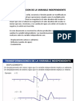 Transformacion Variable Independiente.