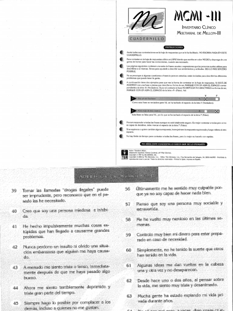 Mcmi III | PDF