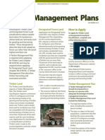 Timber Management Plans: Guidelines For