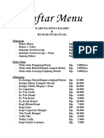 Daftar Menu Andra