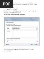 Step by Step Procedure To Run A Program On FPGA Board