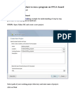 Step by Step Procedure To Run A Program Xilinix On FPGA Board