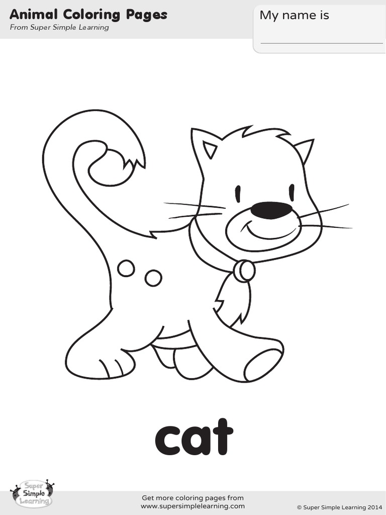 Cat Coloring Page 2 | PDF