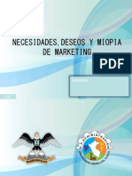 Necesidades, Deseos y Miopia de Mercados ppt.2018