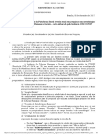 Carta Circular - CONEP - Preenchimento da Plataforma Brasil em pesquisas de Ciências Humanas e Sociais