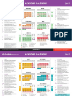 2017 Academic Calendar