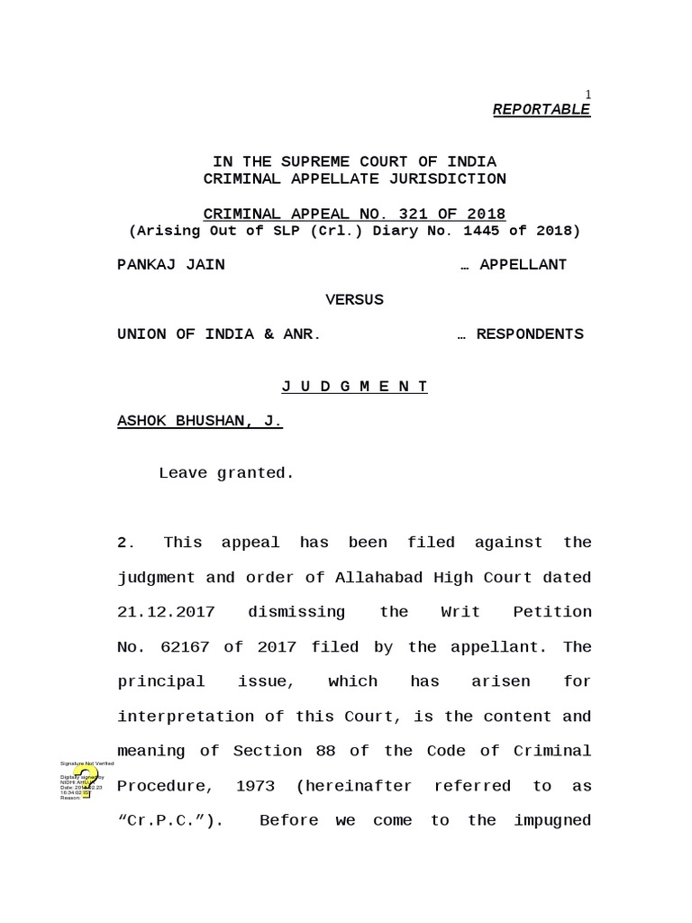 supreme-court-judgment-on-section-88-crpc-pdf-bail-criminal