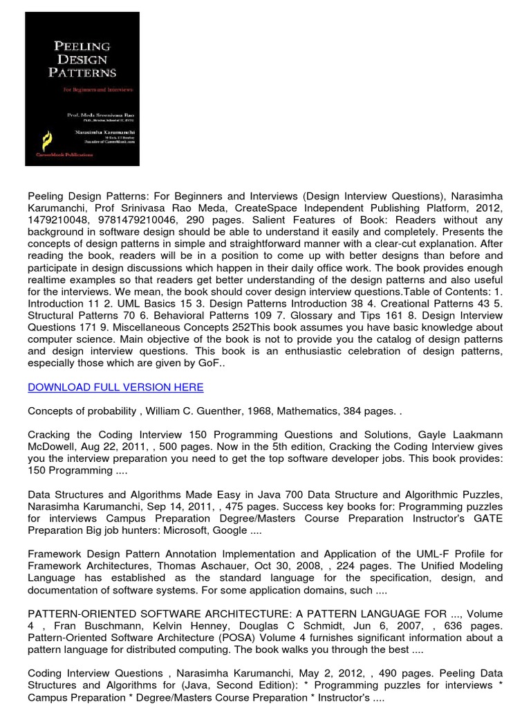 Software Design Patterns Book Pdf - crazetree
