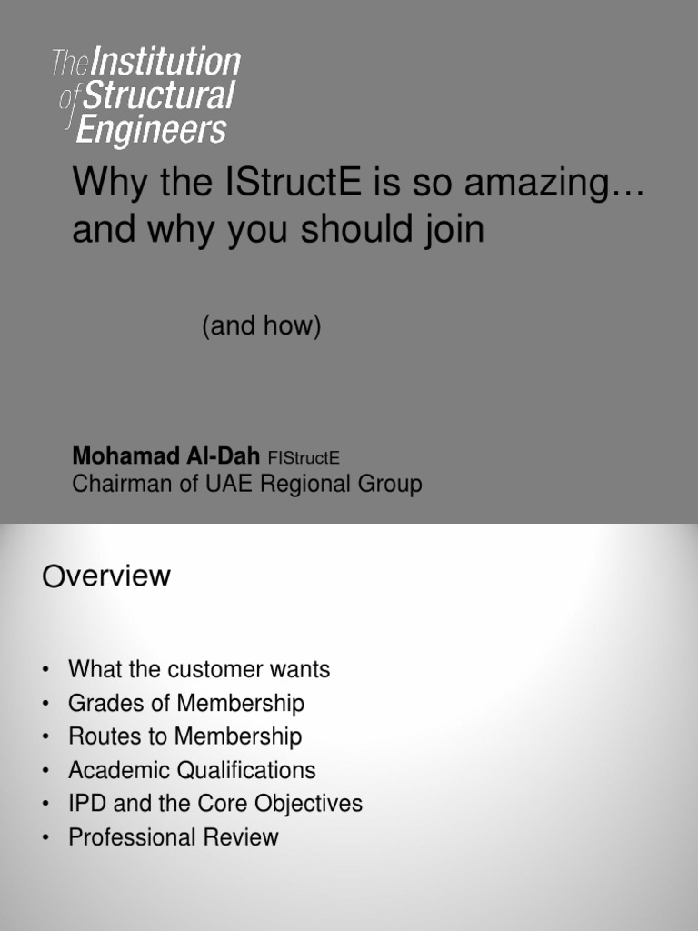 IStructE Membership and IPD Guide | PDF | Test (Assessment) | Design