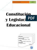 Informe de Constitución y Leg. Educacional