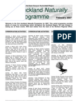 February 2007 Auckland Naturally, Royal Forest and Bird Protecton Society Newsletter