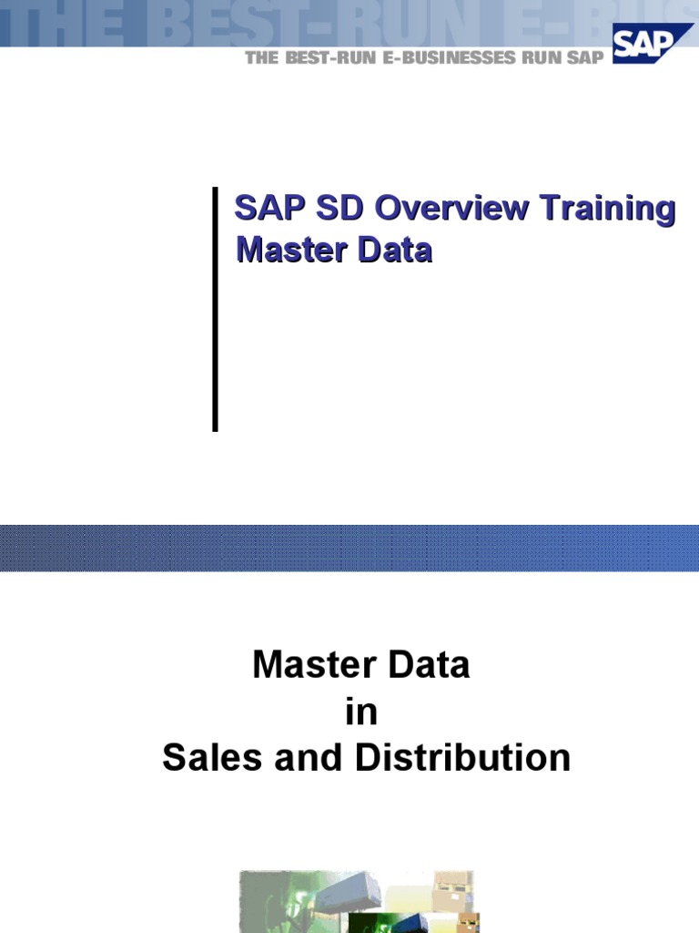 SAP SD Master Data Overview Training | PDF | Discounts And Allowances ...