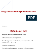 Integrated Marketing Communication: February 23, 2018