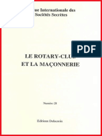 "Le Rotary Club et La Franc-Maçonnerie", par la Revue Internationale des Sociétés Secrètes (RISS)