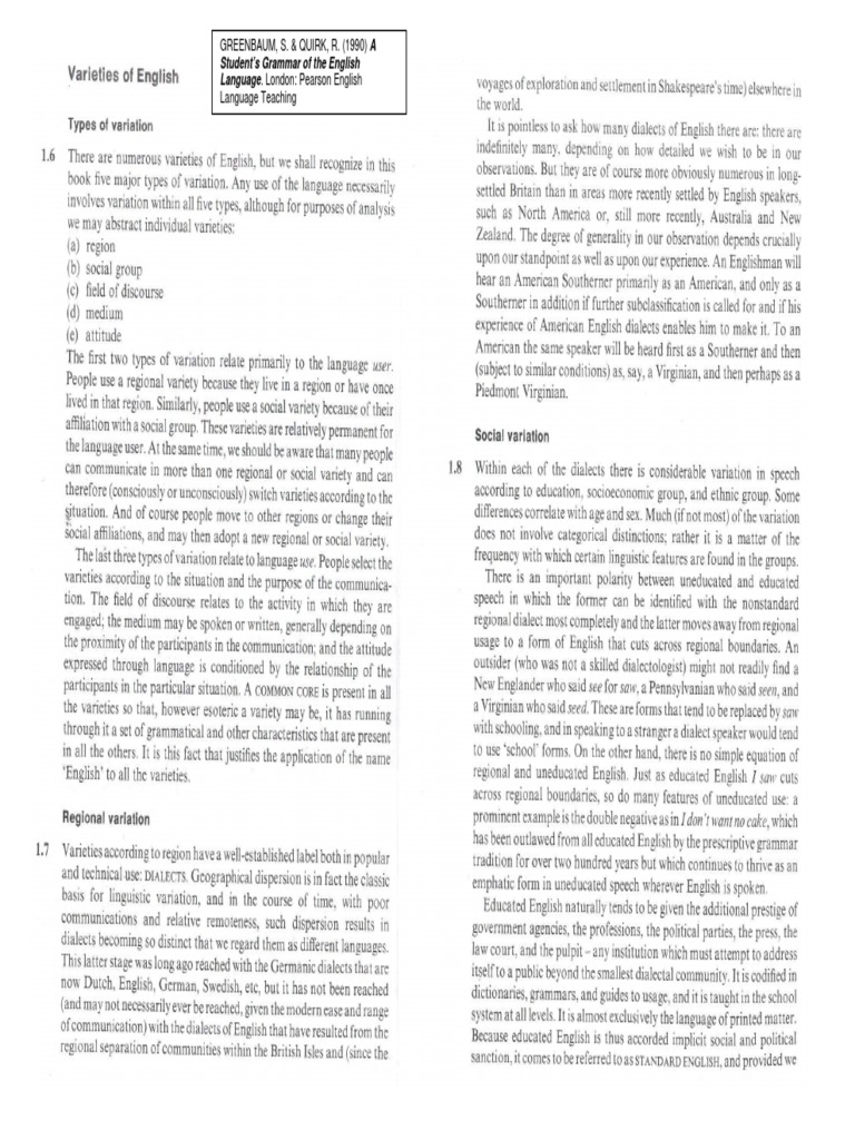 Student's Grammar of English Language | PDF