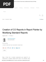 Creation of CO Reports in Report Painter by Modifying Standard Reports - SAP Blogs