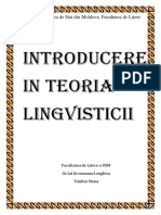 Introducere in Teoria Lingvisticii