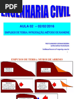 Aula 2-02-02-2016_Empuxos de Terra-Método de Rankine