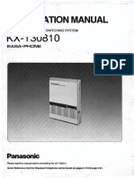 Panasonic KX T30810 Installation Manual CRPF
