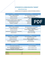 Cronograma de Actividades