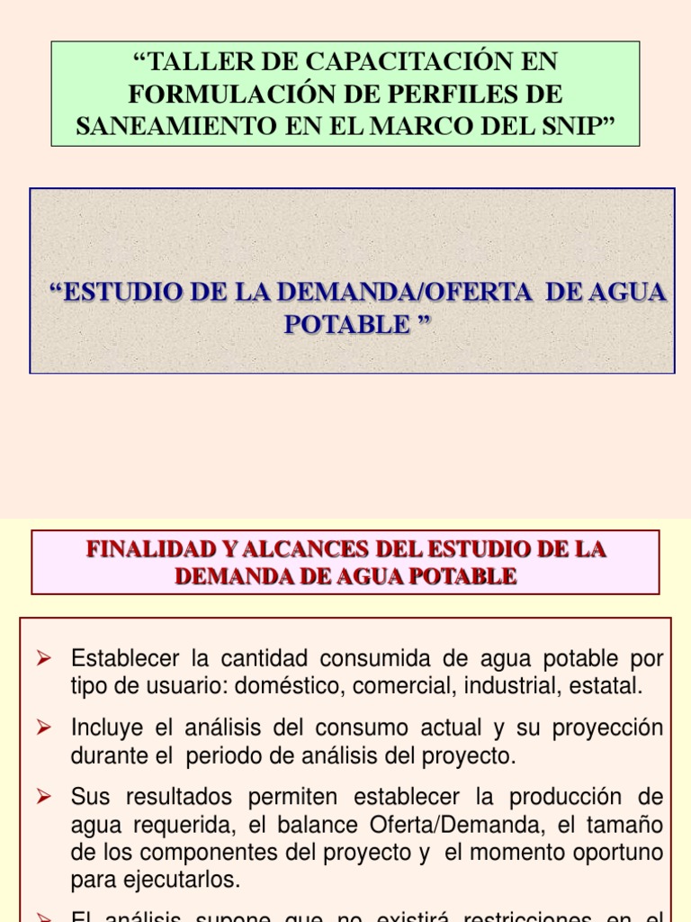 Análisis de Demanda de Agua Potable | PDF | Elasticidad (economía ...