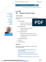 Certification Leveliii Mt-Or PDF