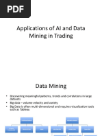 Applications of AI and Data Mining in Trading