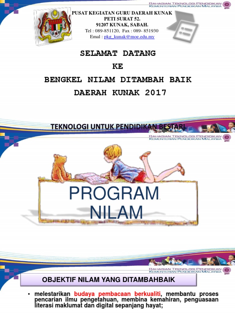 Program Nilam Yang Ditambahbaik Taklimat Sarawak Sabah Pdf