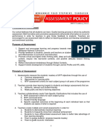  Assessment Policy