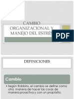 Cambio Organizacional y Manejo Del Estrés