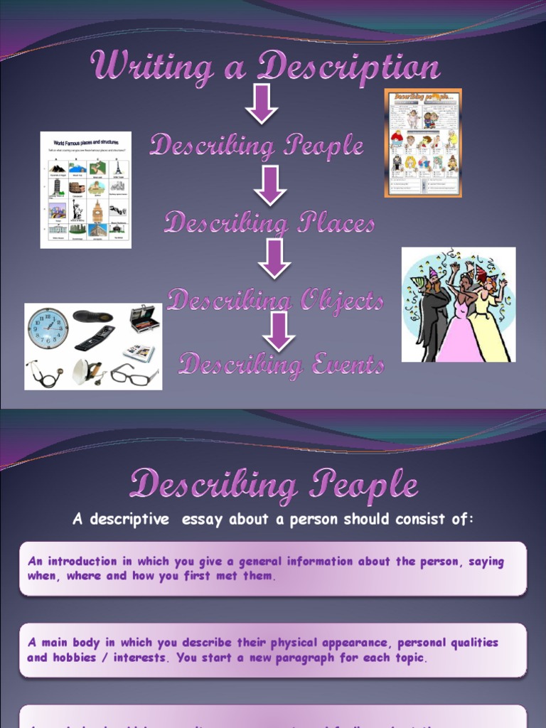 Descriptive Writing on People and Places | PDF | Grammatical Tense | Castle